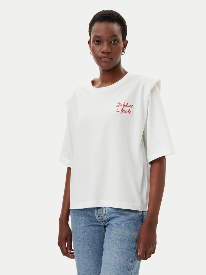 ViCOLO ViCOLO T-Shirt RD0013 Λευκό Regular Fit
