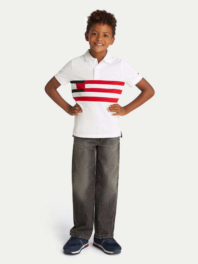 Tommy Hilfiger Tommy Hilfiger Polo KB0KB09528 D Λευκό Regular Fit