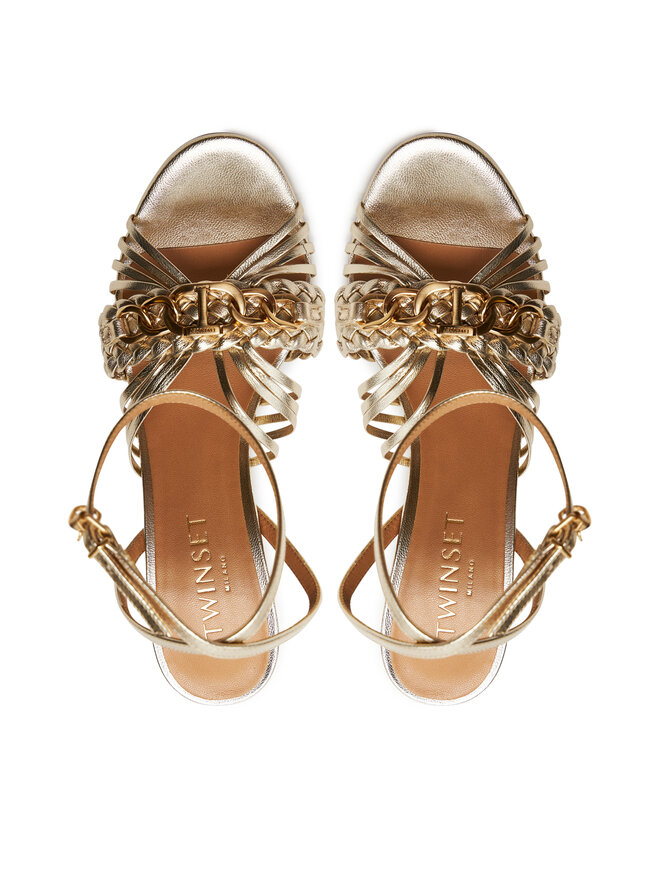 TWINSET Sandalen TWINSET 241TCP170 Goldfarben
