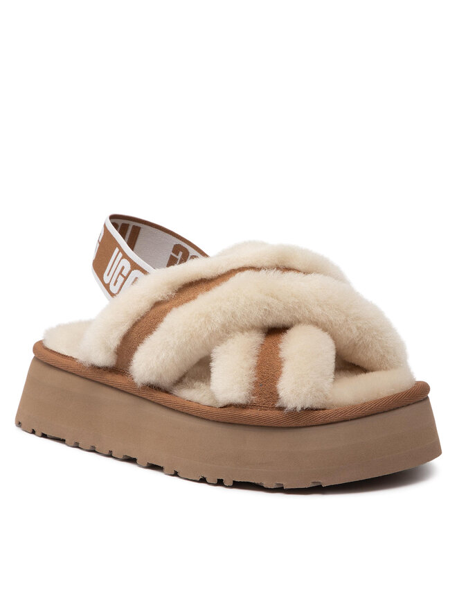 Ugg Papuče Ugg W Disco Cross Slide 1121550 Bež