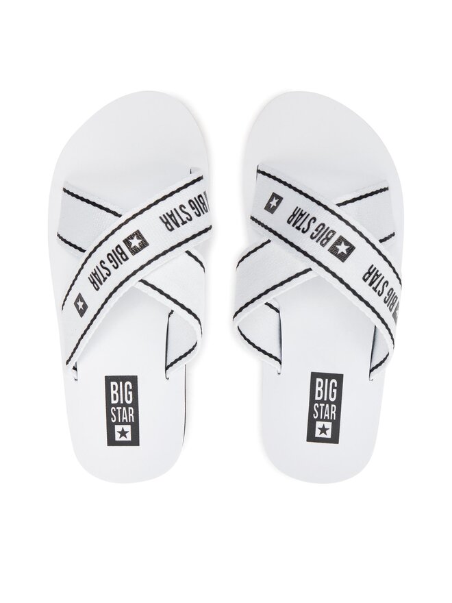 Big Star Shoes Klapki Big Star Shoes NN274A509 Biały