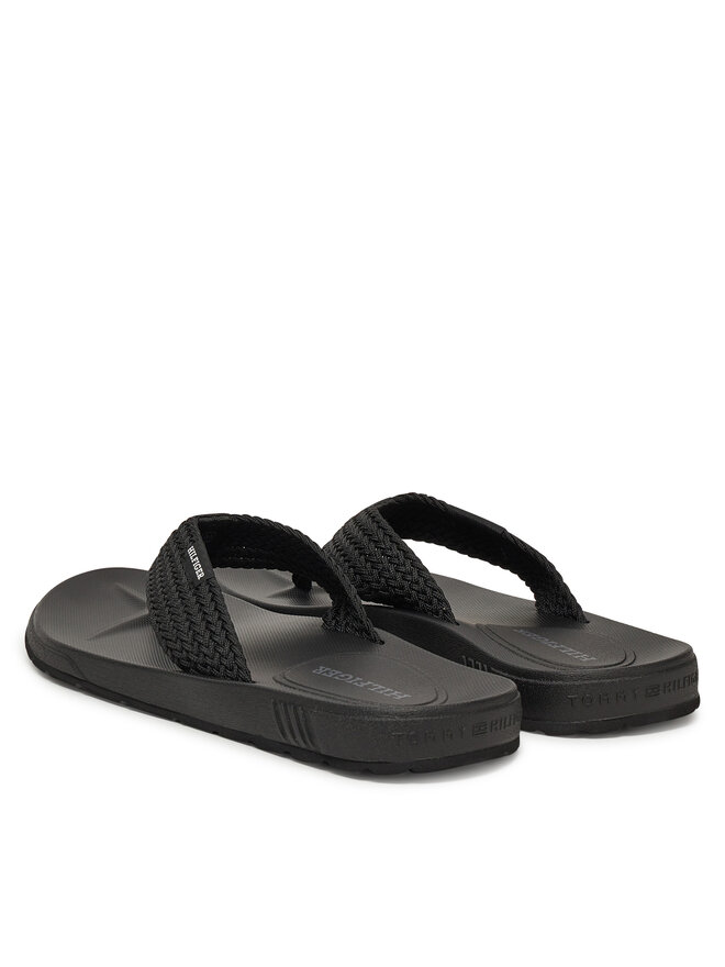 Tommy Hilfiger Σαγιονάρες Tommy Hilfiger Molded Web Beach Sandal FM0FM05434 Μαύρο