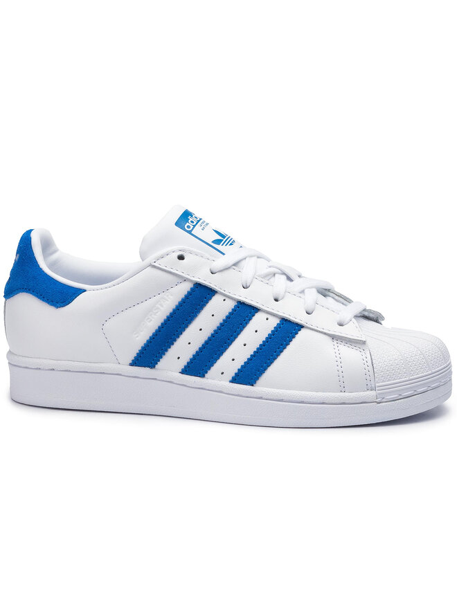 Superstar bianche e azzurre store