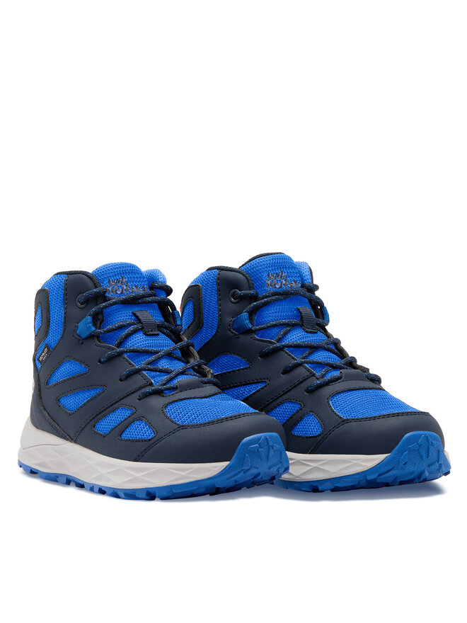 Jack Wolfskin Trekingová obuv Jack Wolfskin Woodland 2 Texapore Mid K 4059831 Tmavomodrá