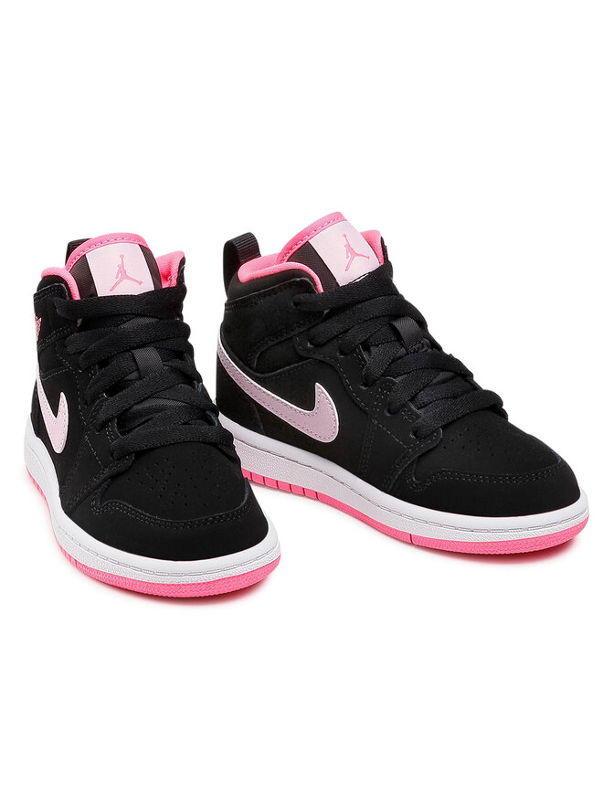 Nike Laisvalaikio batai Nike Jordan 1 Mid (Ps) 640737 066 Juoda
