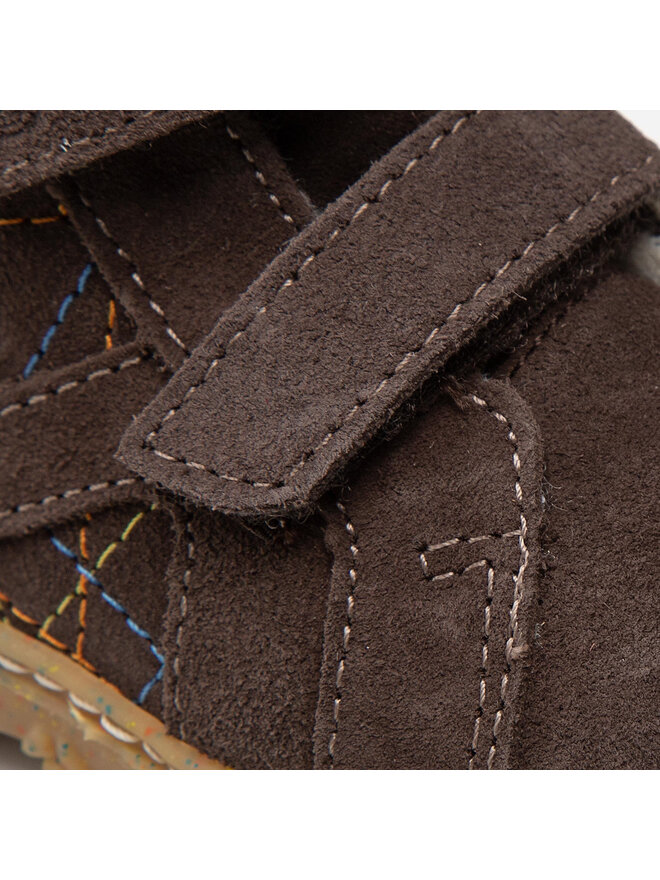 RICOSTA Austin 50 Kinderschuh - Velour Leder Halbschuh Grün Mit Reißverschluss