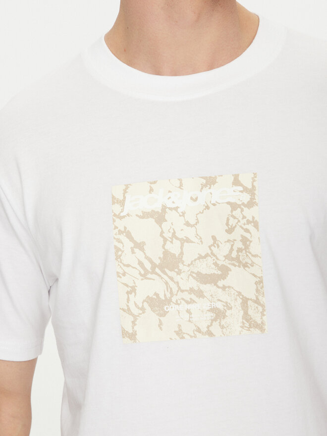 Jack&Jones Jack&Jones Marškinėliai Tarmac 12273239 Balta Regular Fit