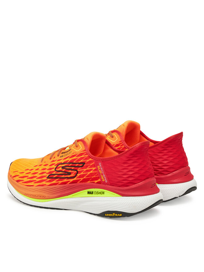 Skechers Buty do biegania Skechers Slip-Ins: Max Cushioning Propulsion - Vitality 220510/ORMT Pomarańczowy