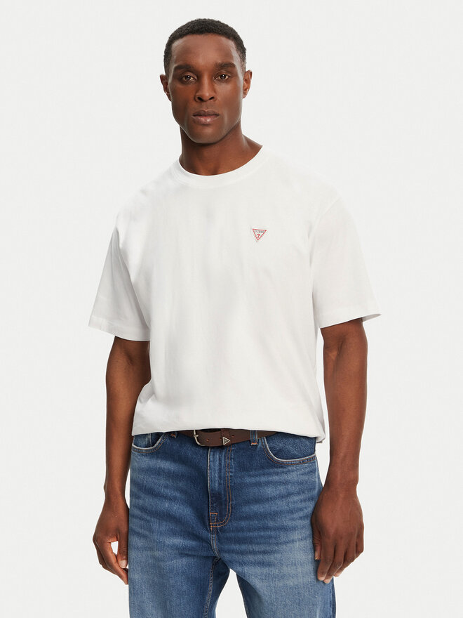 Guess Jeans Guess Jeans T-Shirt M4YI46 K8FQ4 Weiß Regular Fit