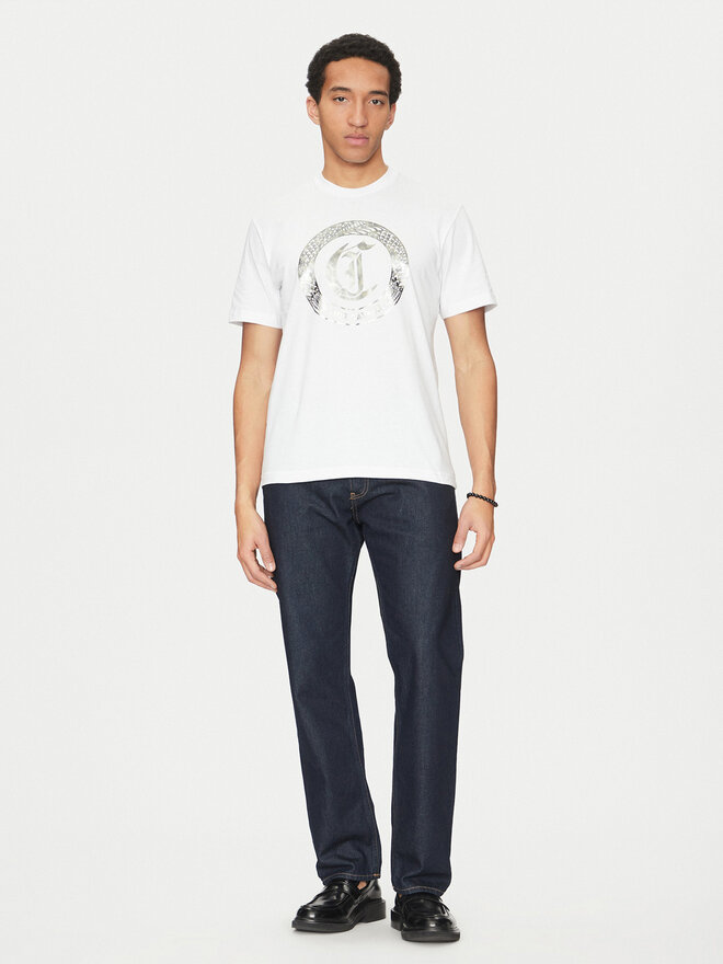 Just Cavalli Just Cavalli T-Shirt 78OAHT14 Λευκό Regular Fit