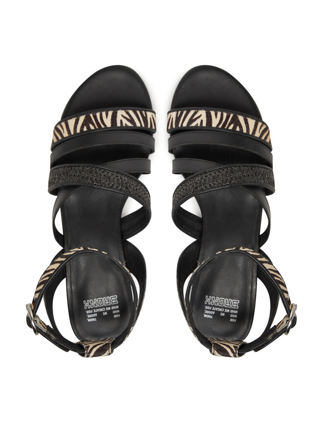 Bronx Sandały Bronx New-Skyler 85043-PW Czarny