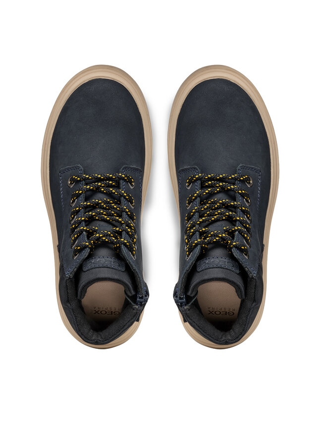 Geox Schnürstiefeletten Geox J Kiddartah Boy J46M9A 032FU C0045 S Dunkelblau