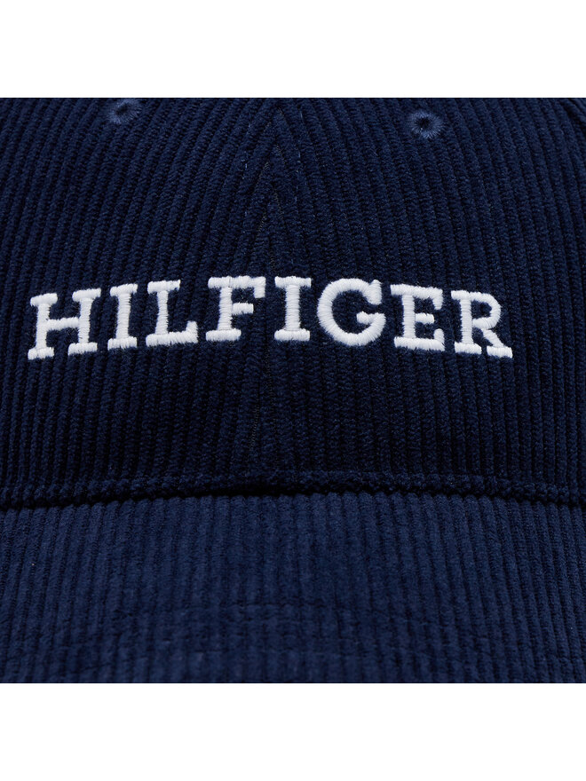 Tommy Hilfiger Șapcă Tommy Hilfiger Monotype Cordoroy Cap AM0AM11990 Bleumarin
