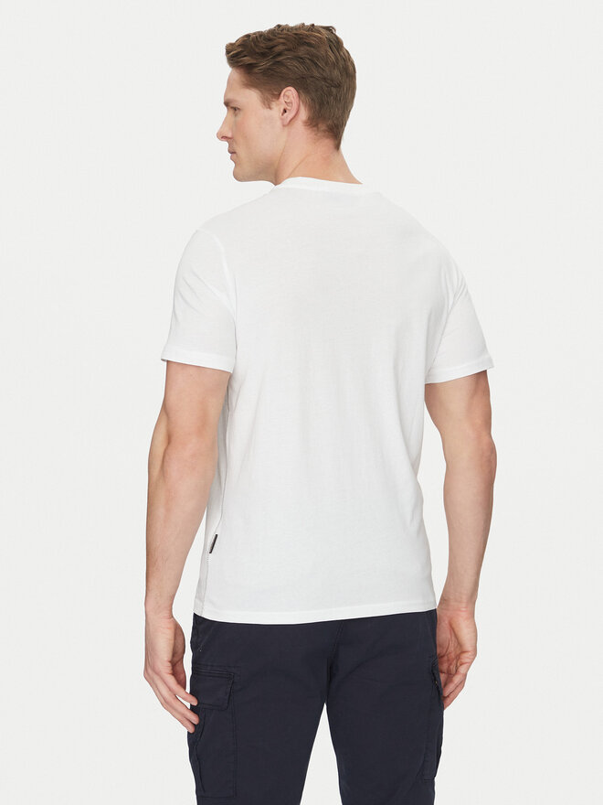 Napapijri Napapijri T-Shirt S-Aylmer NP0A4HTO Weiß Regular Fit