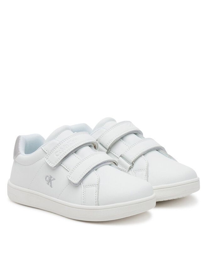 Calvin Klein Jeans Sneakersy Calvin Klein Jeans Low Cut Velcro Sneaker V1A9-82007-1355 S Biały