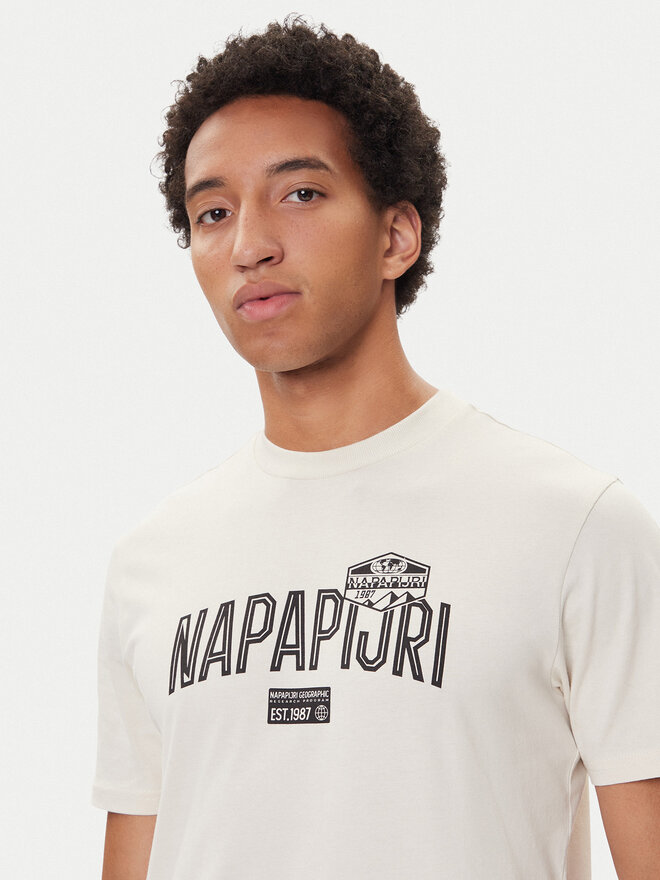 Napapijri Napapijri Camiseta S-Funes Ss NP0A88UA Beis Regular Fit