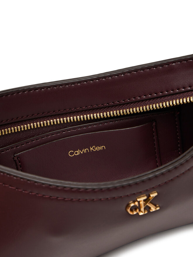 Calvin Klein Handtasche Calvin Klein Ck Small Shoulder Bag LV04F3170G Dunkelrot