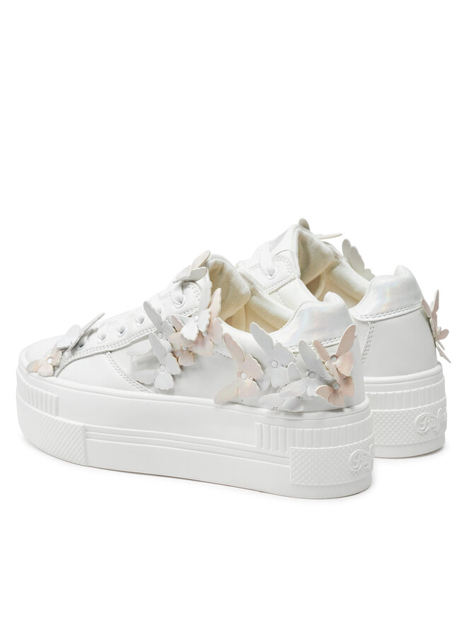 Buffalo Sneakersy Buffalo Paired Butterfly 1636137 Biały