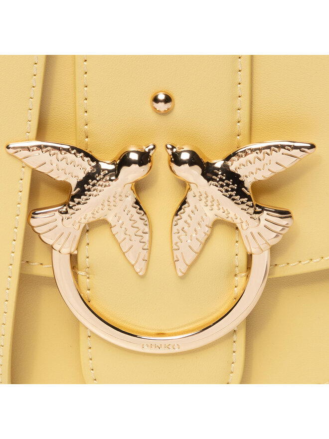 PINKO Bolso Pinko Go-Round Classic Simply Fl PE 20 PLTT 1P21KP Y5FF Amarillo