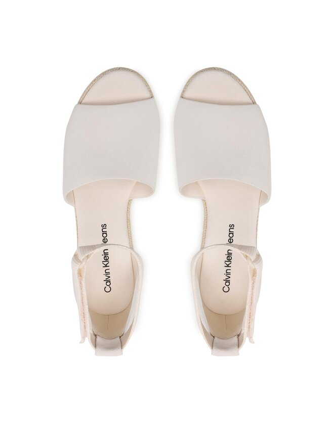 Calvin Klein Jeans Espadrilles Calvin Klein Jeans Wedge Sandal Wide Su Con YW0YW00963 Weiß