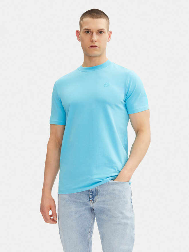 KARL LAGERFELD KARL LAGERFELD Póló 755750 552221 Türkizkék Regular Fit