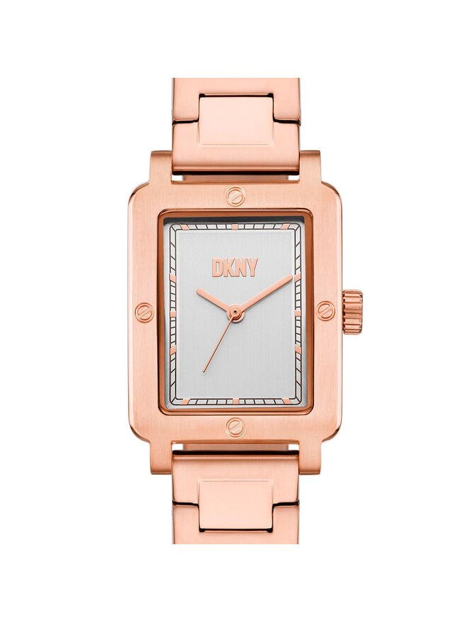 DKNY Pulkstenis DKNY City Rivet NY6663 Rozā apzeltījums
