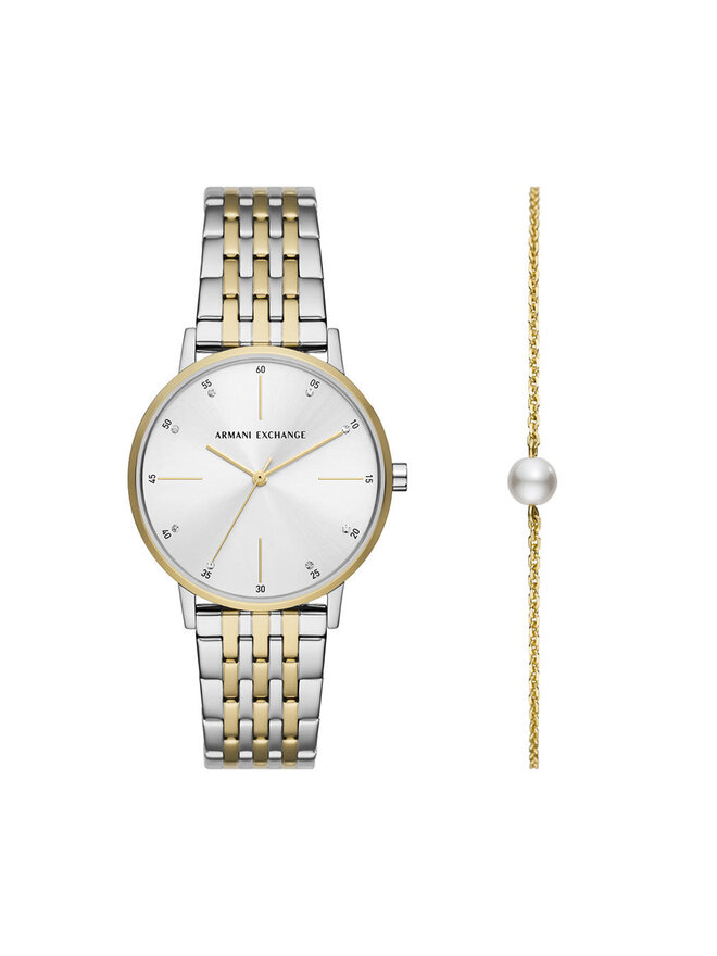 Armani Exchange Zegarek Armani Exchange AX7156SET Srebrny
