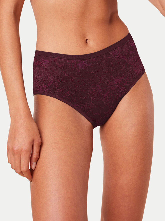 Triumph Triumph Klassischer Damenslip mit hoher Taille Amourette Charm 10216997 Dunkelrot