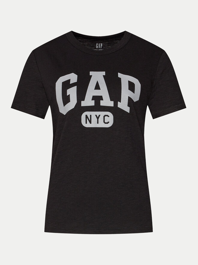 Gap Gap Marškinėliai 871344-05 Juoda Regular Fit