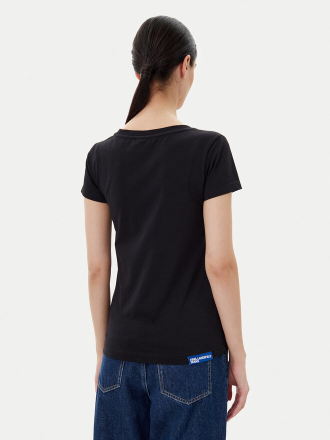 KARL LAGERFELD KARL LAGERFELD Camiseta A1W17019 Negro Regular Fit