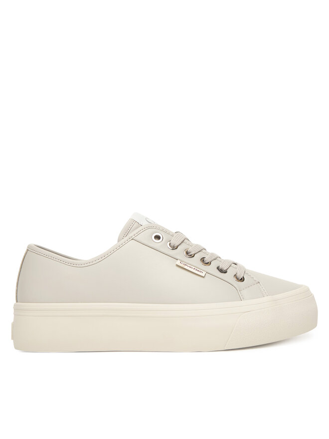 Calvin Klein Sneakers Calvin Klein Vulc Flatf Lace Up Lth YW0YW01932 Grau