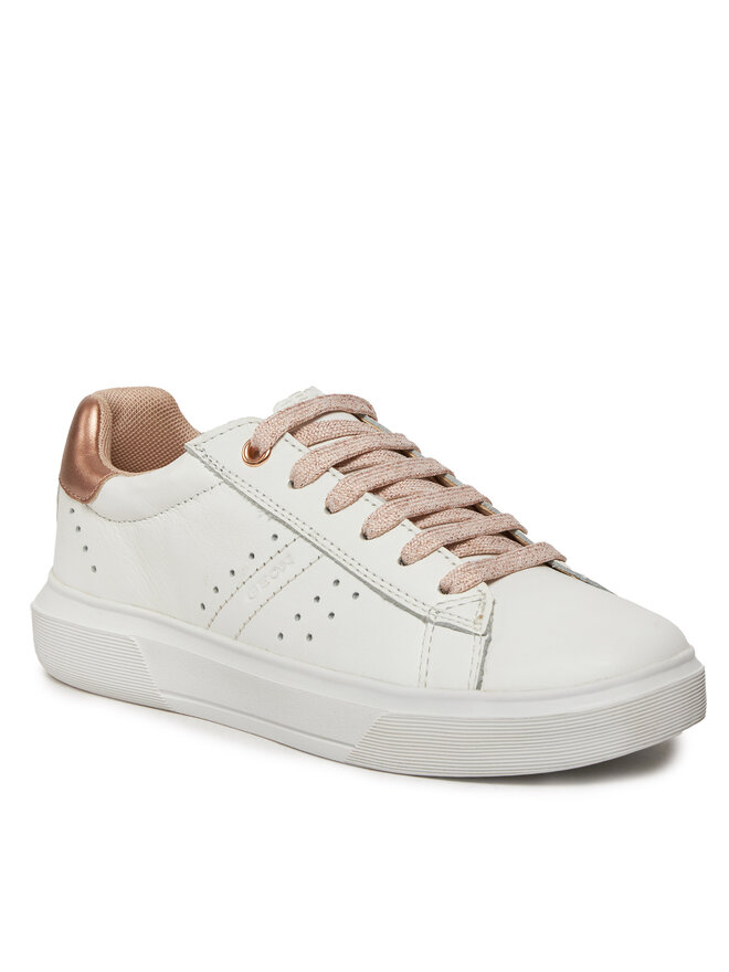 Geox Sneakersy Geox J Nettuno Girl J45GCB 08554 C1Z8W S Biały
