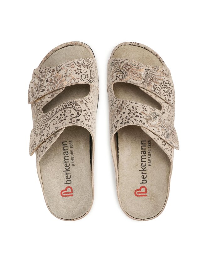 Berkemann Daria Ladies Sandal In Smooth Beige Leather — Classic Comfort - View #6