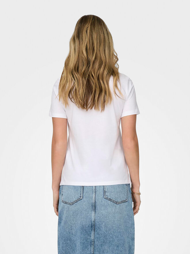 ONLY ONLY Marškinėliai Kita 15316574 Balta Regular Fit