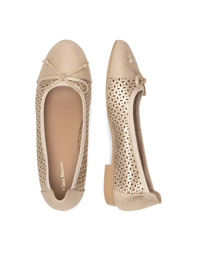 Clara Barson Ballerinas Clara Barson WS2055-15 Goldfarben