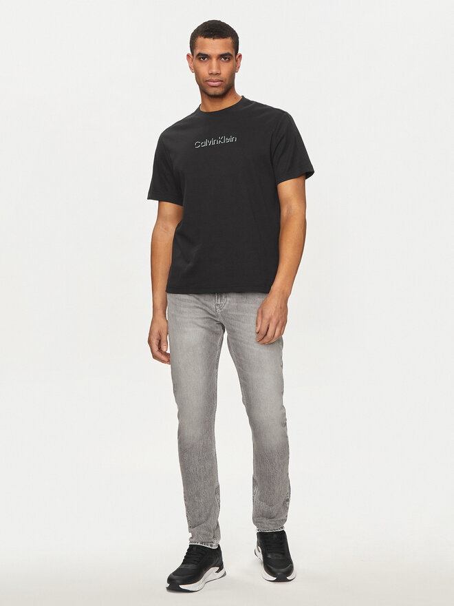 Calvin Klein Calvin Klein Camiseta Shadow Embosed Logo K10K113105 Negro Regular Fit