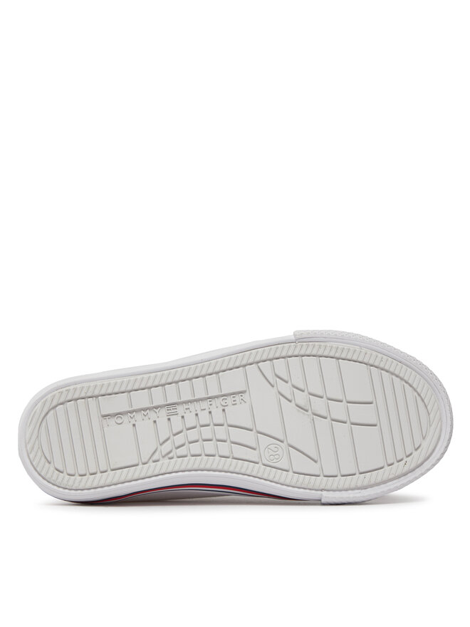 Tommy Hilfiger Bambas Tommy Hilfiger Low Cut Up Sneaker T3X9-33325-0890 M Blanco