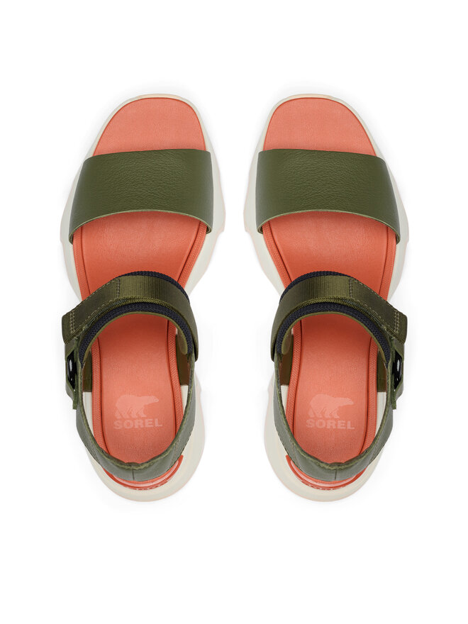 Sorel Sandały Sorel KINETIC™ Impact Y-Strap High 2030461 Zielony