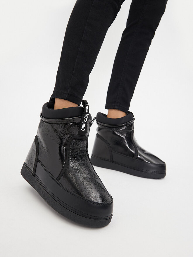 LOVE MOSCHINO Μπότες Χιονιού LOVE MOSCHINO JA24072G1LISD000 Μαύρο