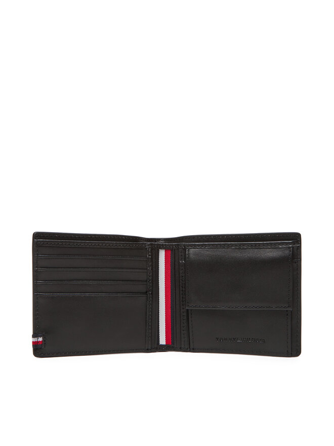 Tommy Hilfiger Велике Чоловіче Портмоне Tommy Hilfiger Th Foundation Cc And Coin AM0AM13508 Чорний