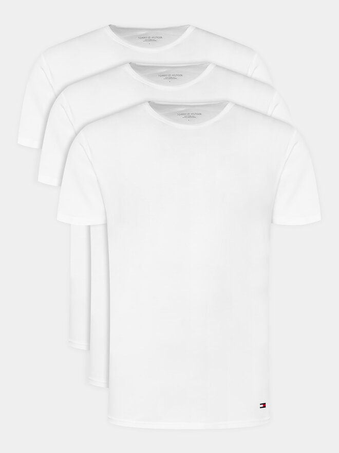 Tommy Hilfiger Tommy Hilfiger Σετ 3 T-Shirts UM0UM03138 Λευκό Regular Fit