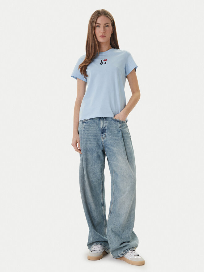 Guess Jeans Guess Jeans T-Shirt W6GI45 K8HM0 Himmelblau Regular Fit