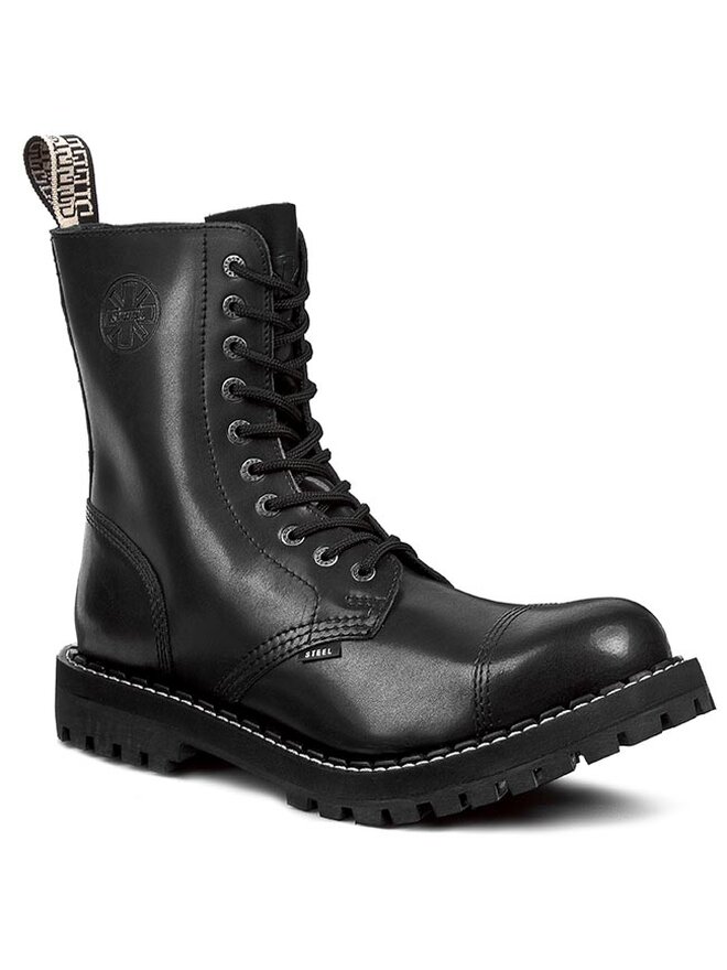 Steel Schnürstiefel Steel 105-106/D Schwarz