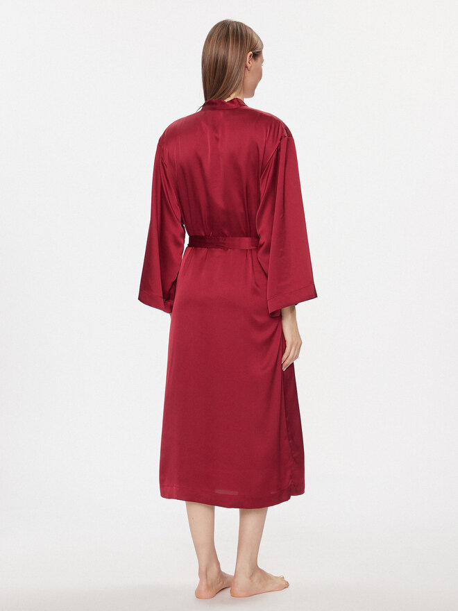 Triumph Triumph Bademantel Robes Satin Robe 01 10216534 Dunkelrot