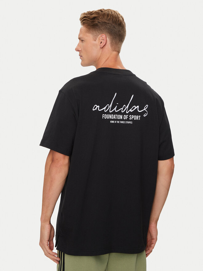 adidas adidas T-Shirt Brand Love IW3539 Μαύρο Loose Fit
