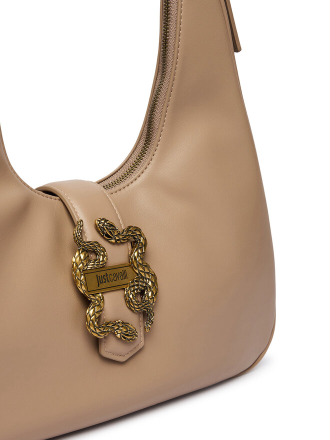 Just Cavalli Handtasche Just Cavalli Iconic Snakes 81RA4BA4 ZSA89 Dunkelbeige