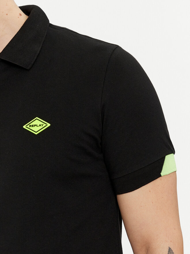 REPLAY Replay Polo M3540A.000.20623 Μαύρο Regular Fit