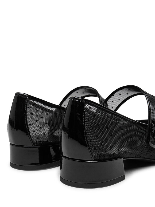 Tory Burch Балетки Tory Burch Cap-Toe Mary Jane 162496 Чорний