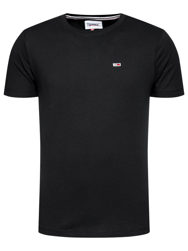 Tommy Jeans Tommy Jeans Marškinėliai Tjm Classic DM0DM09598 Juoda Regular Fit