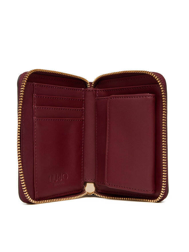 Liu Jo Cartera grande para mujer Liu Jo Ecs M Zip Around AF5156 E0058 Guinda/burdeos